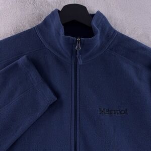 Marmot Quarter Zip Pullover Mens Size Medium Blue Long Sleeve Fleece Outdoor